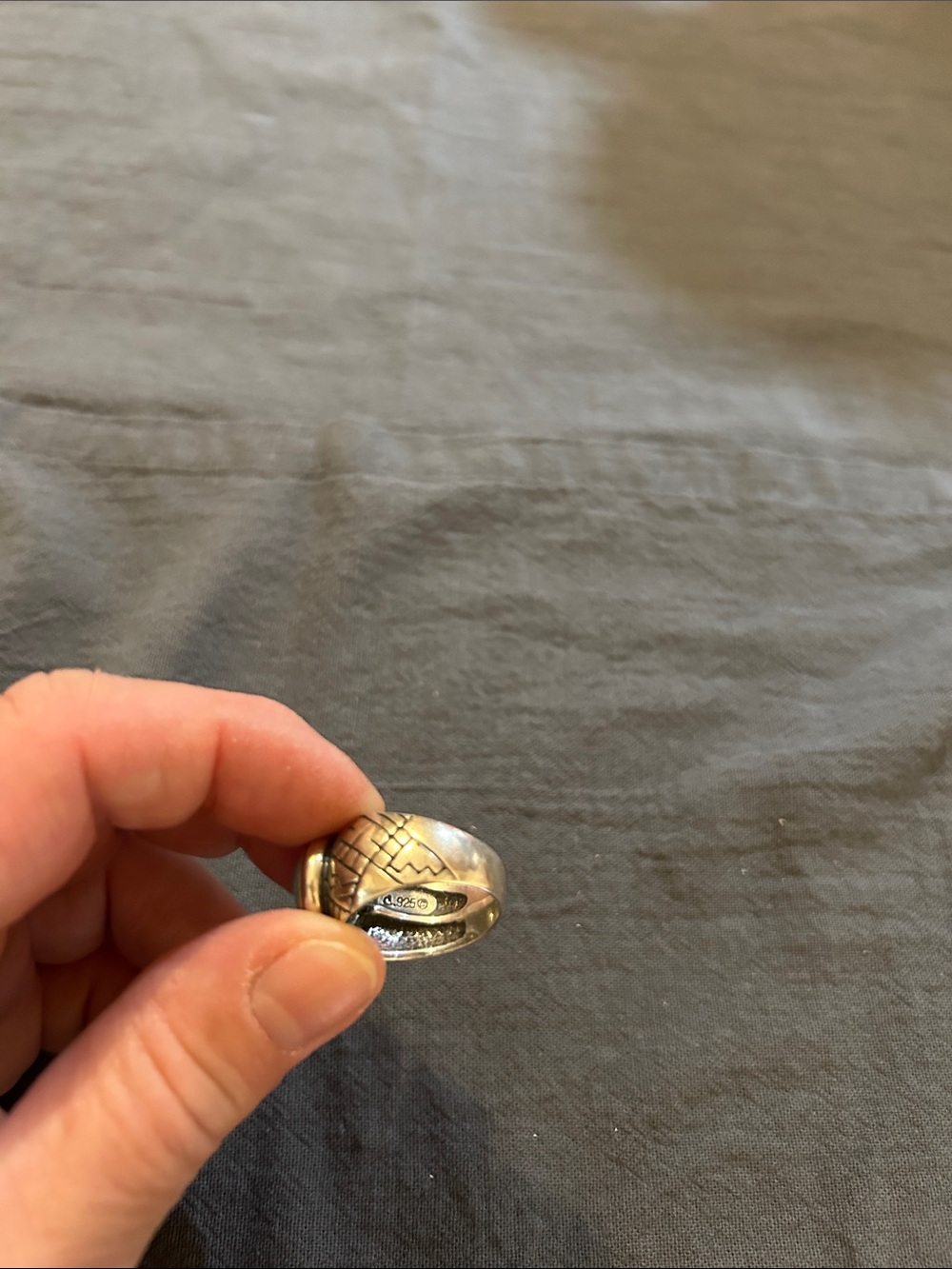 Gorgeous Carolyn Pollack 925 Ring, sz 8 - Picture 6 of 7